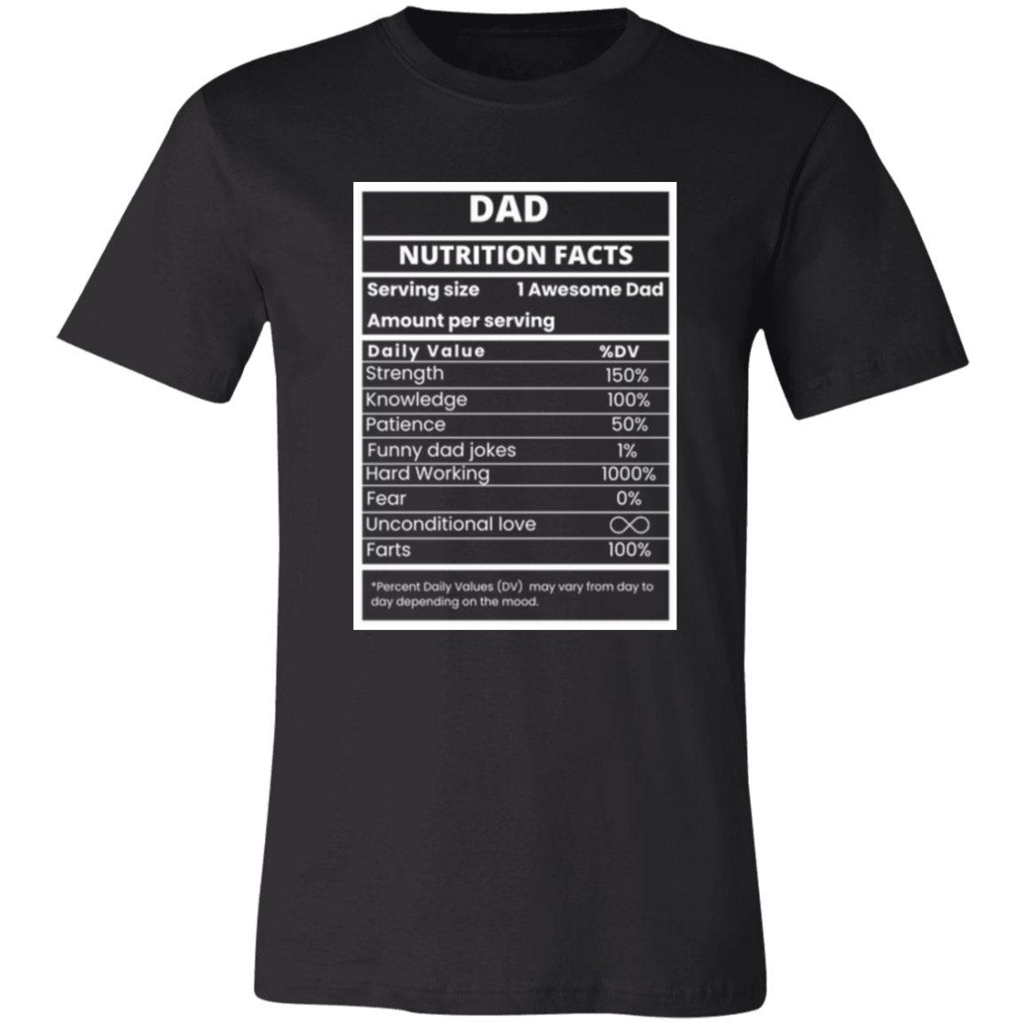 Dad Nutrition Facts Shirt Funny Father s Day Shirt Dad Jokes Gift dad-nutrition-facts-shirt-funny-father-s-day-shirt-dad-jokes-gift