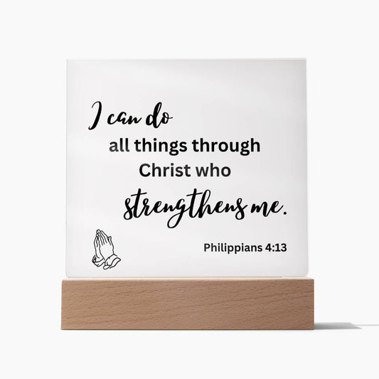 Bible Verse LED Light • Custom LED Night Light • Favorite Bible Verse • Home Fall Decor • New Home Gift • Christmas Gift Christian