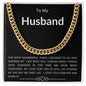To My Husband | Cuban Link Chain