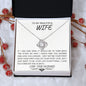 TO MY BEAUTIFUL WIFE | LOVE KNOT NECKLACE