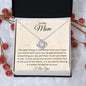 To My Mom| It's wonderful having a mother as special as you | Love Knot Necklace