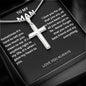 TO MY MAN | I LOVE YOU | CROSS NECKLACE