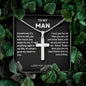 TO MY MAN | I LOVE YOU | CROSS NECKLACE