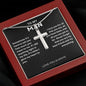 TO MY MAN | I LOVE YOU | CROSS NECKLACE