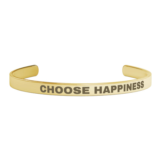 CHOOSE HAPPINESS | CUFF BRACELET