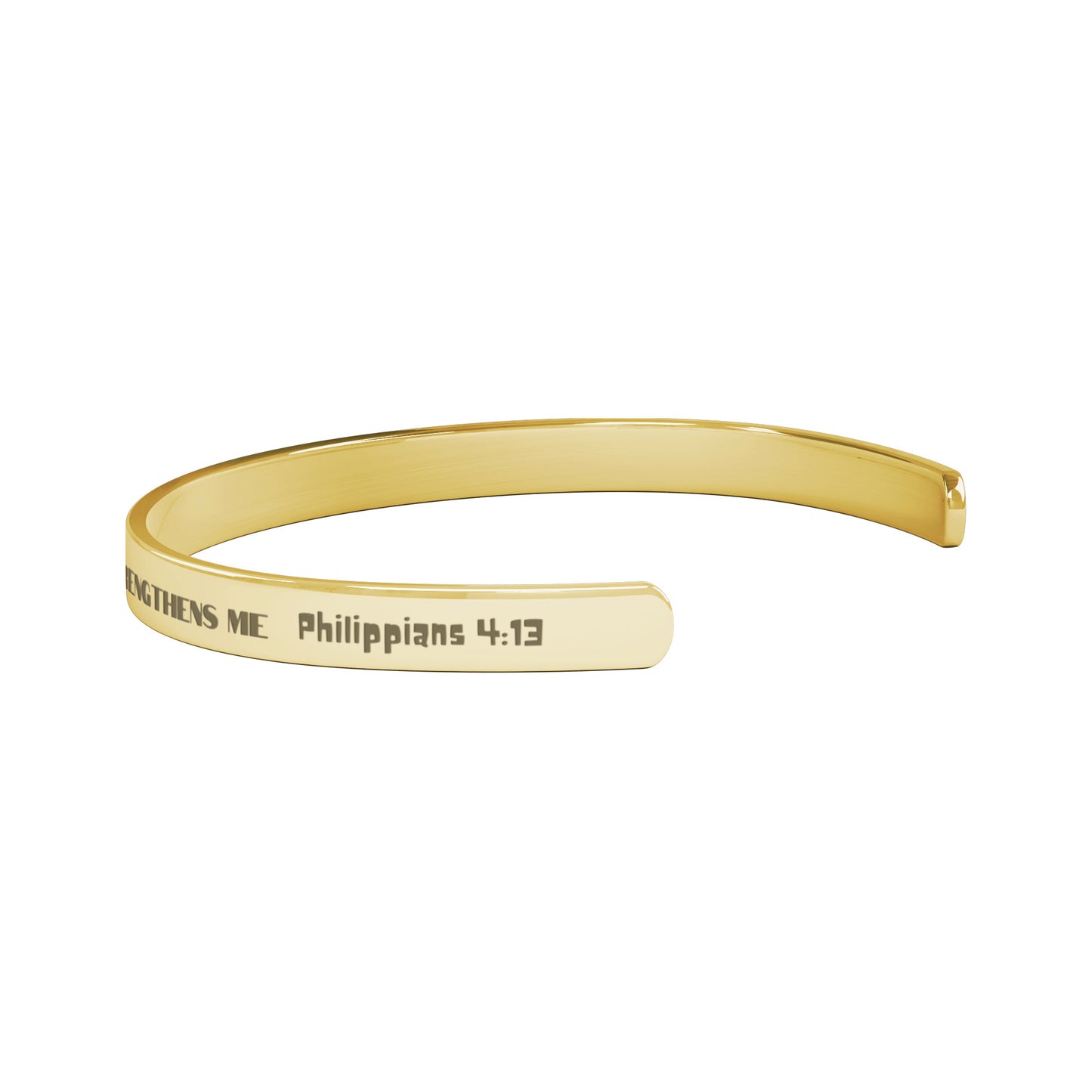 I can do all things through Christ who strengthens me| Cuff Bracelet