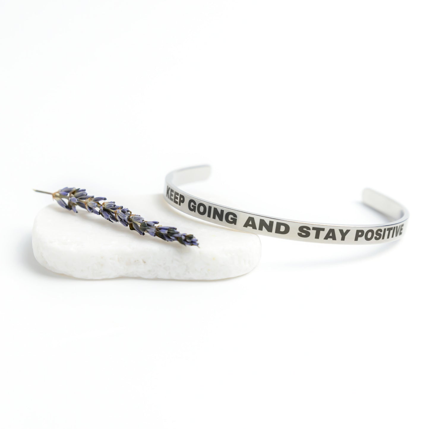 KEEP GOING AND STAY POSITIVE | CUFF BRACELET