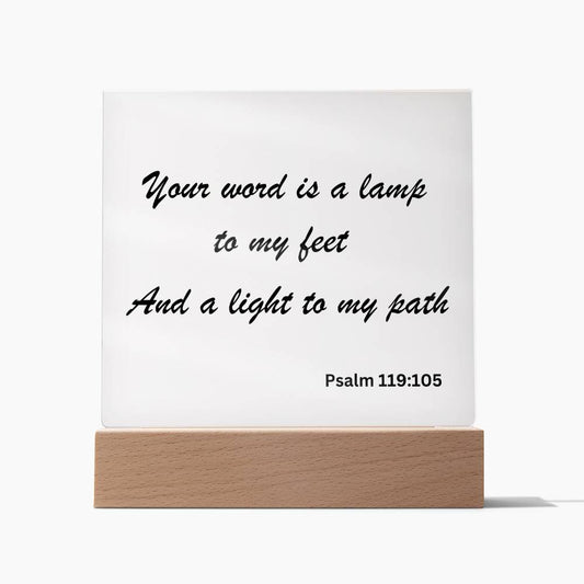 Personalized Bible Verse LED light, Custom Favorite Bible Verse Gift, Christian Home Decor, Faith Based Decor, Religious LED Light