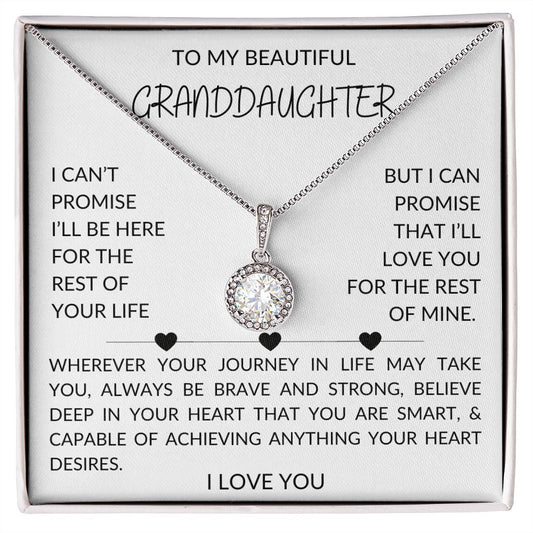 TO MY BEAUTIFUL GRANDDAUGHTER | ALWAYS BE BRAVE AND STRONG | ETERNAL HOPE NECKLACE