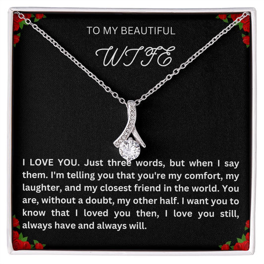TO MY BEAUTIFUL WIFE | GREAT GIFT | ALLURING BEAUTY NECKLACE