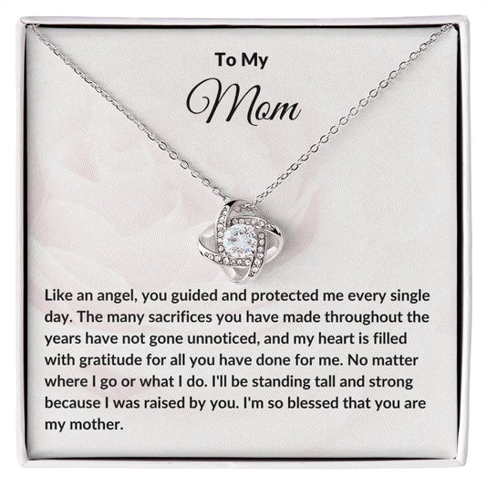 To My Mom| My Heart is filled with gratitude| Love Knot Necklace